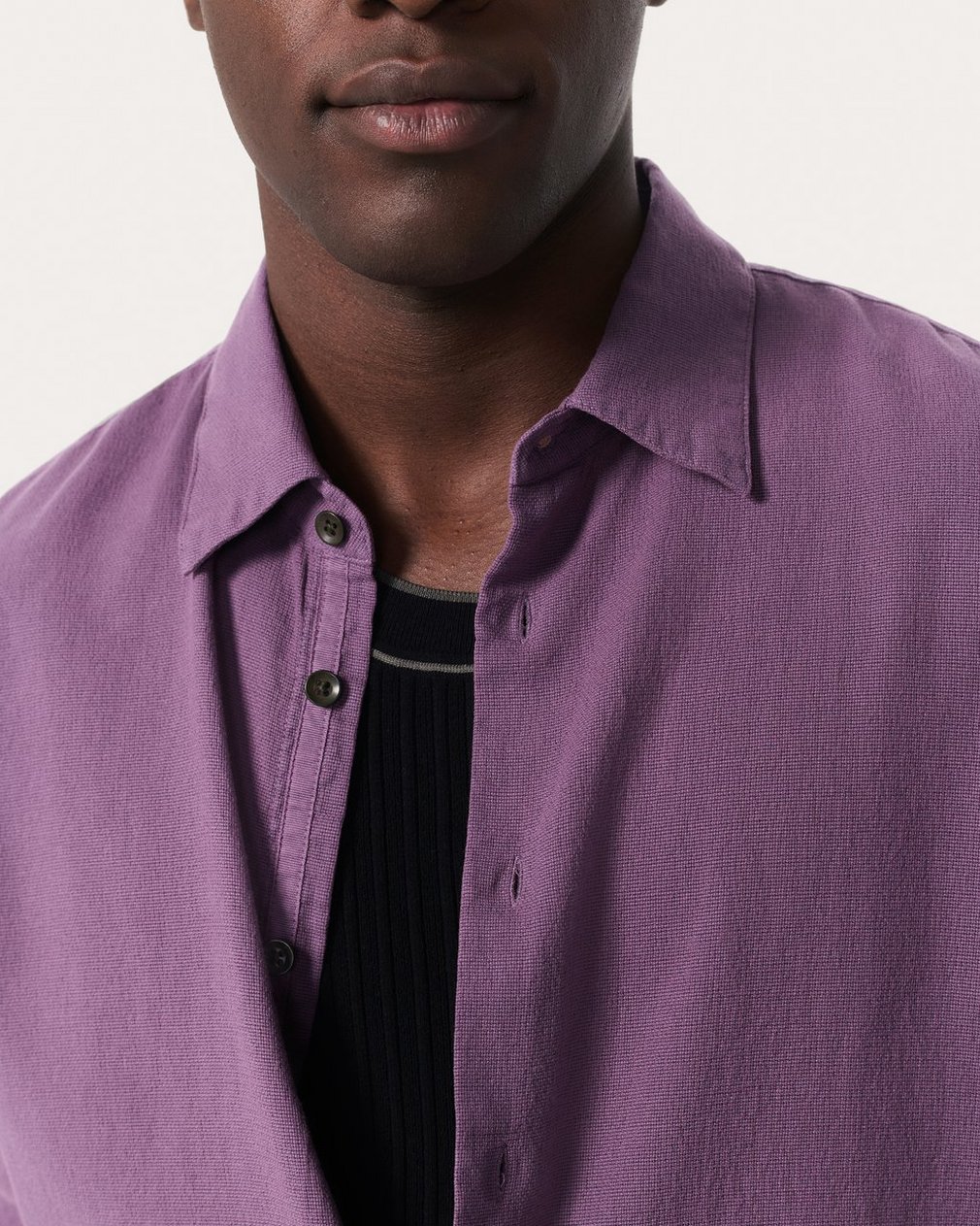 Dalton Canvas Shirt - Washed Violet - Image 4