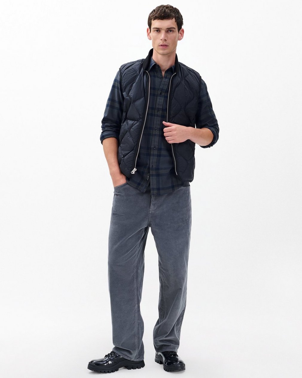 Tomlin Plaid Flannel Shirt - Ombre - Image 3