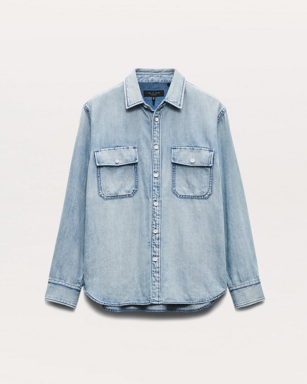 Relaxed Fit Featherweight Denim CPO Overshirt - Fletcher - Image 2