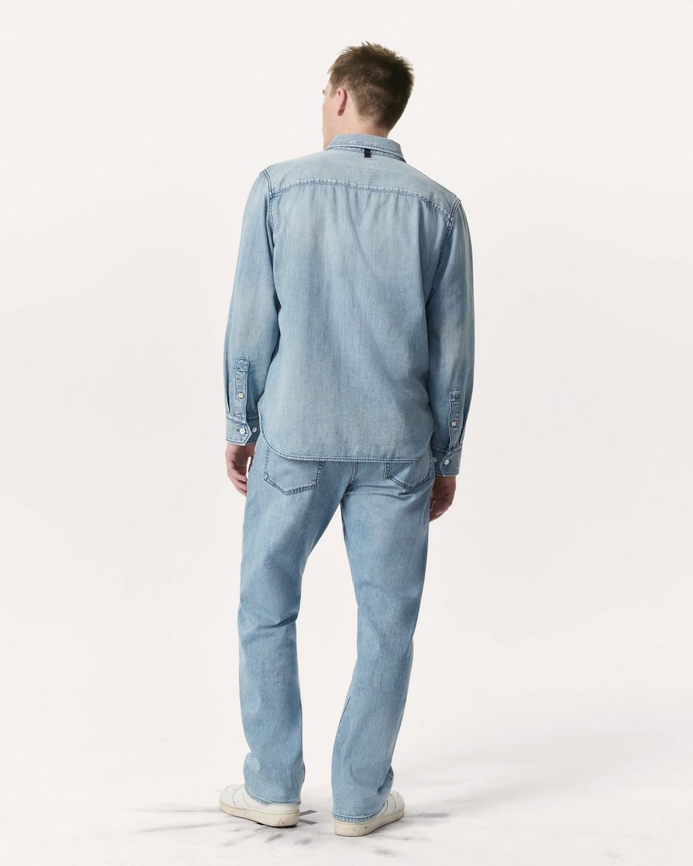 Relaxed Fit Featherweight Denim CPO Overshirt - Fletcher - Image 5