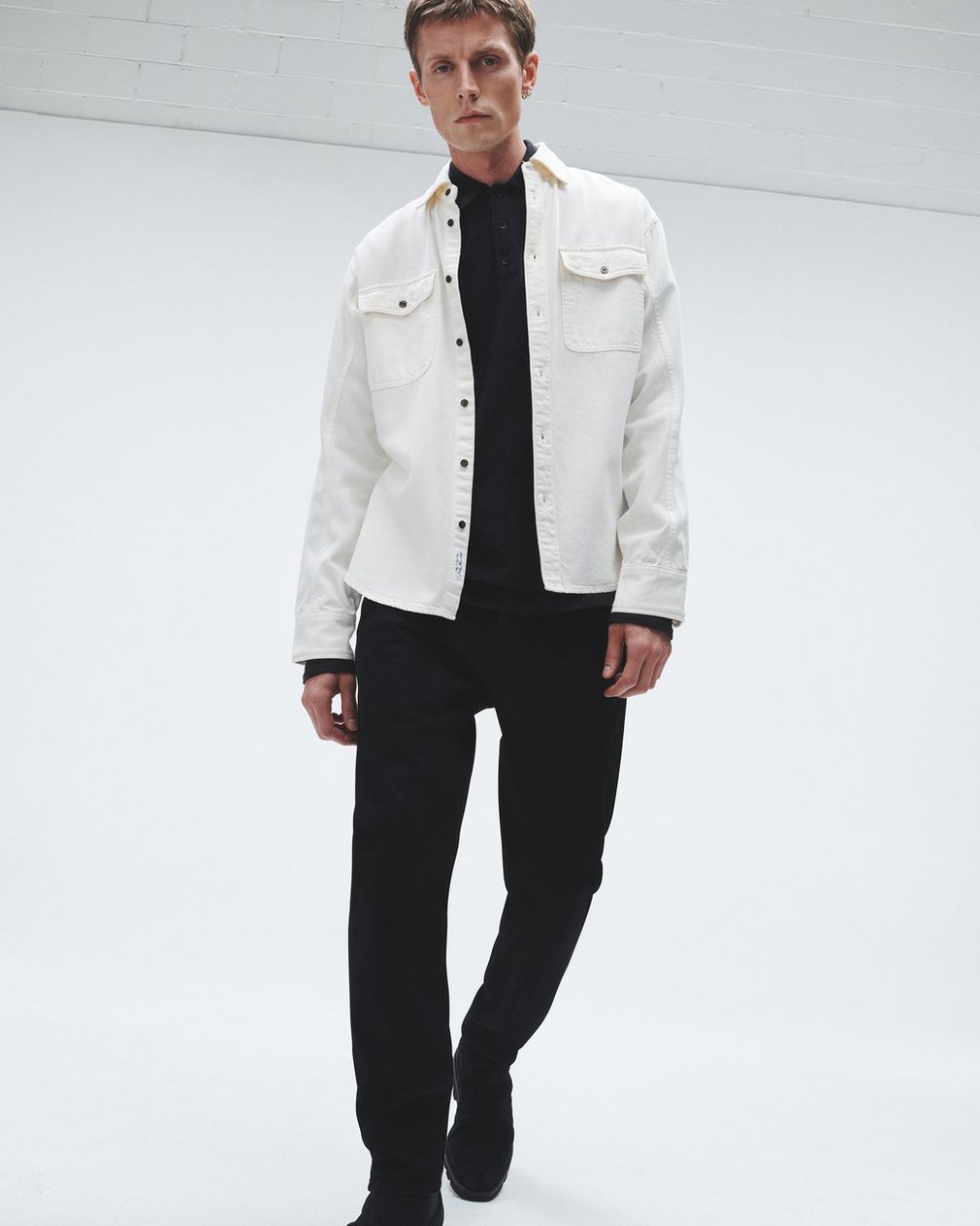 Featherweight Denim Shirt - Ecru - Image 6