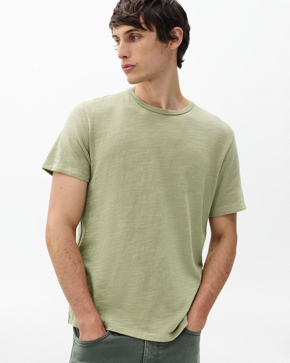 Classic Flame Tee - Dry Moss - Image 2