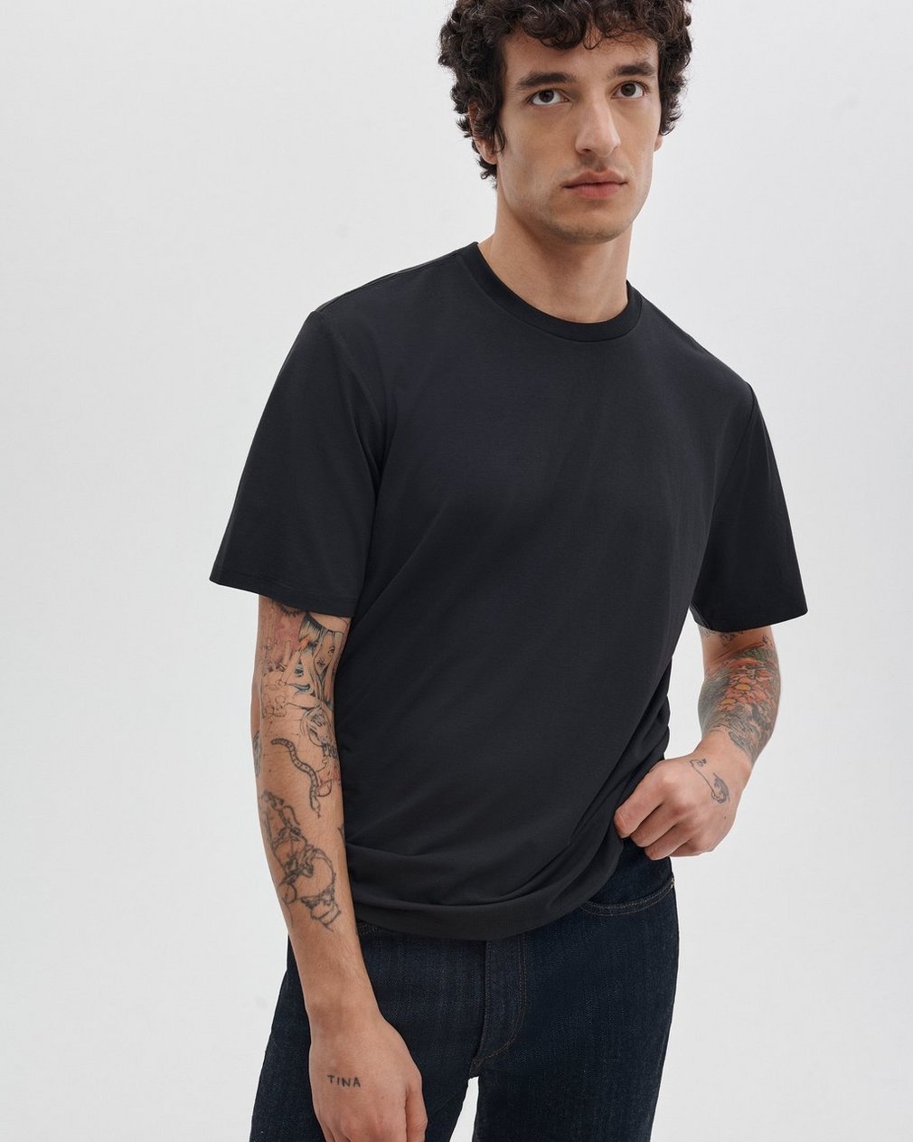 Tech Jersey Tee - Black - Image 2