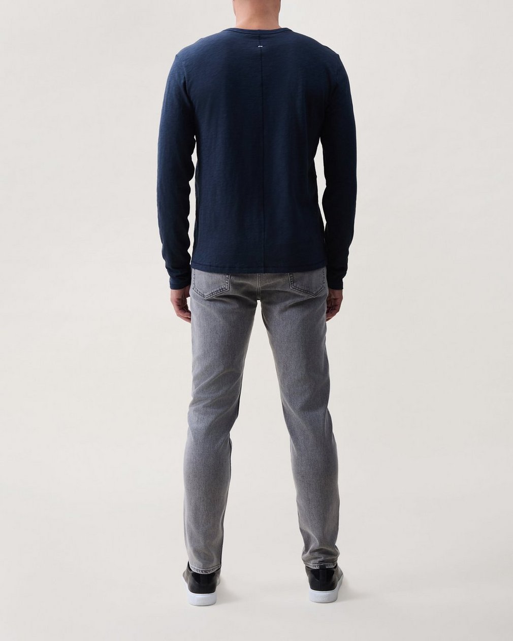 Classic Slub Cotton Long-Sleeve Tee - Salute - Image 2