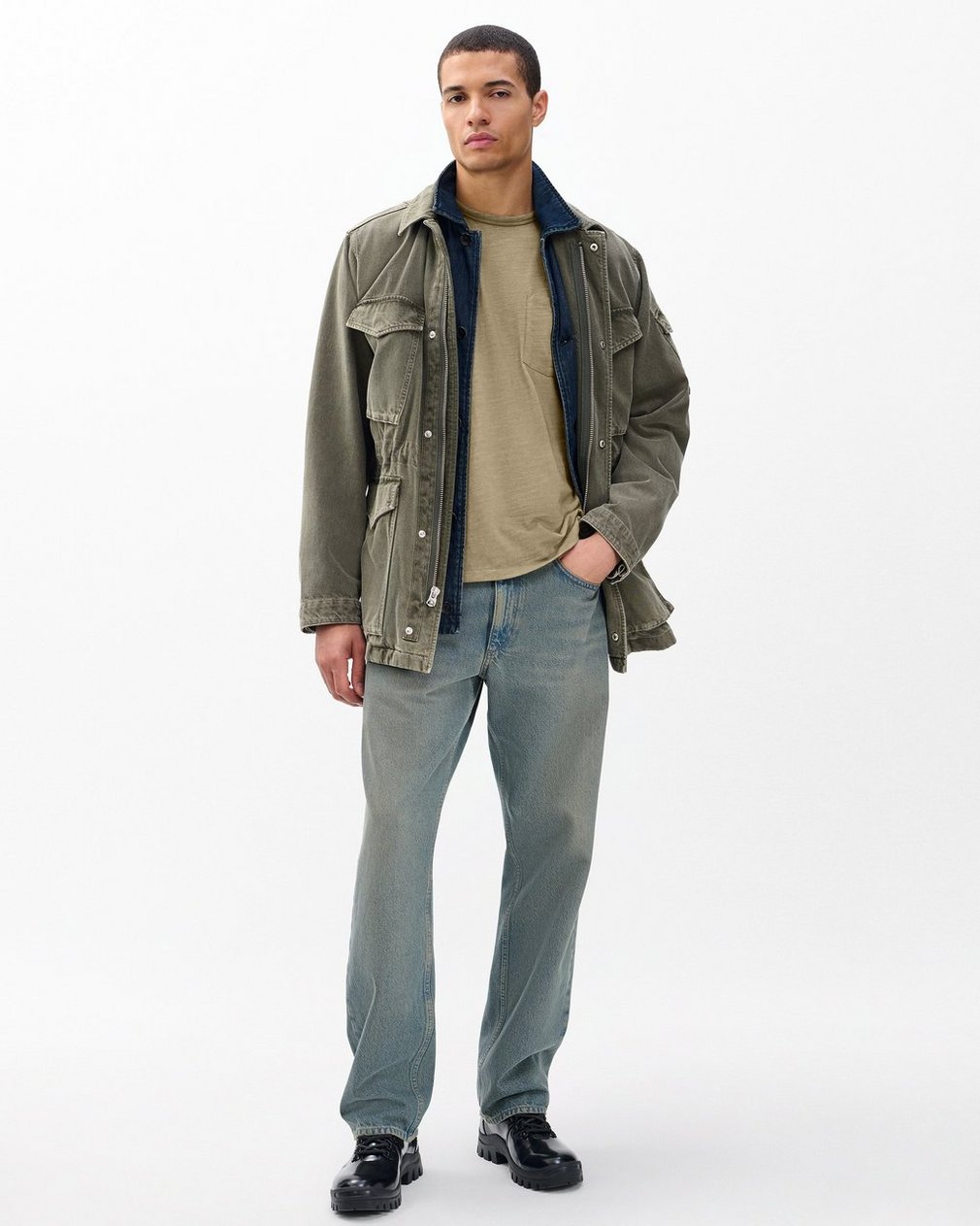 Washed Classic Flame Tee - Sage - Image 3