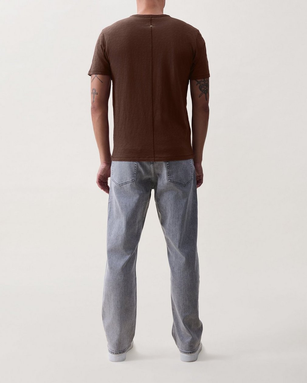Classic Slub Cotton Tee - Espresso - Image 2