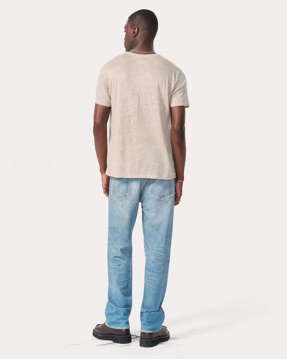 Classic Linen Tee - Aged Taupe - Image 6