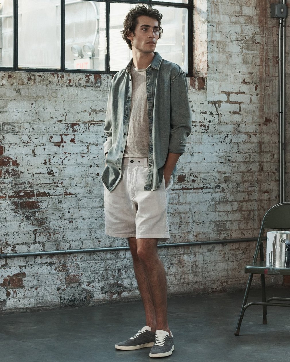 Classic Linen Tee - Aged Taupe - Image 7