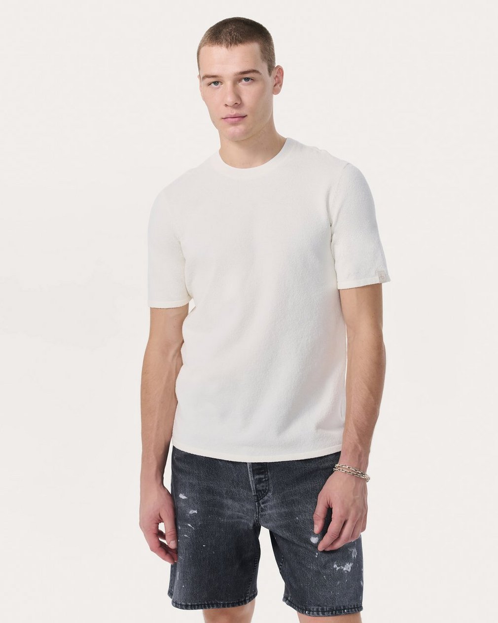 Zuma Knit Tee - Chalk - Image 2