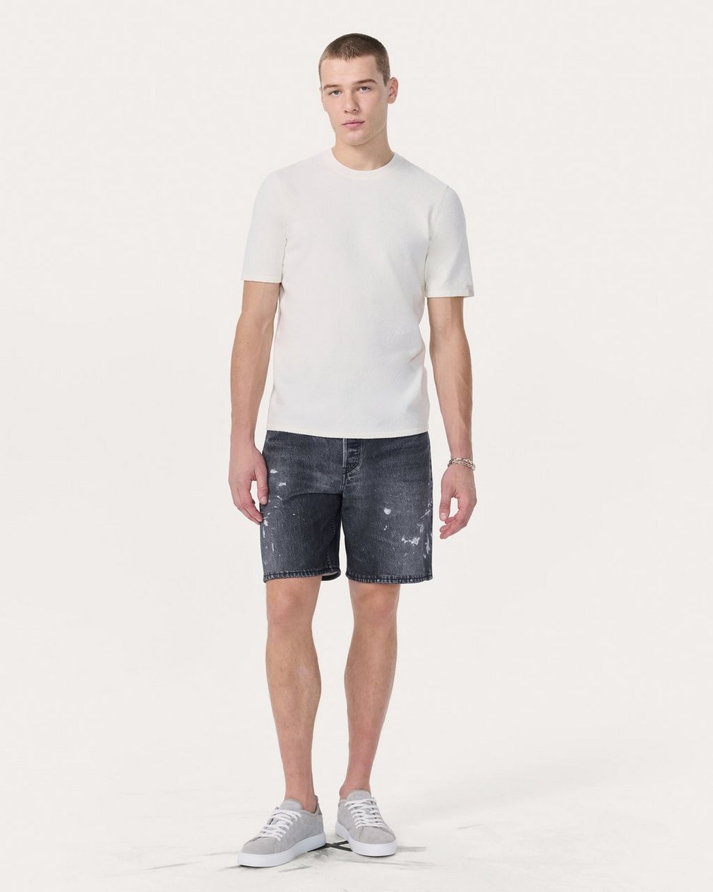Zuma Knit Tee - Chalk - Image 3