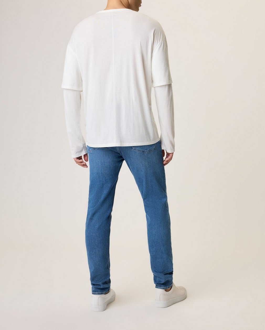 Double Layer Tee - Ivory - Image 2