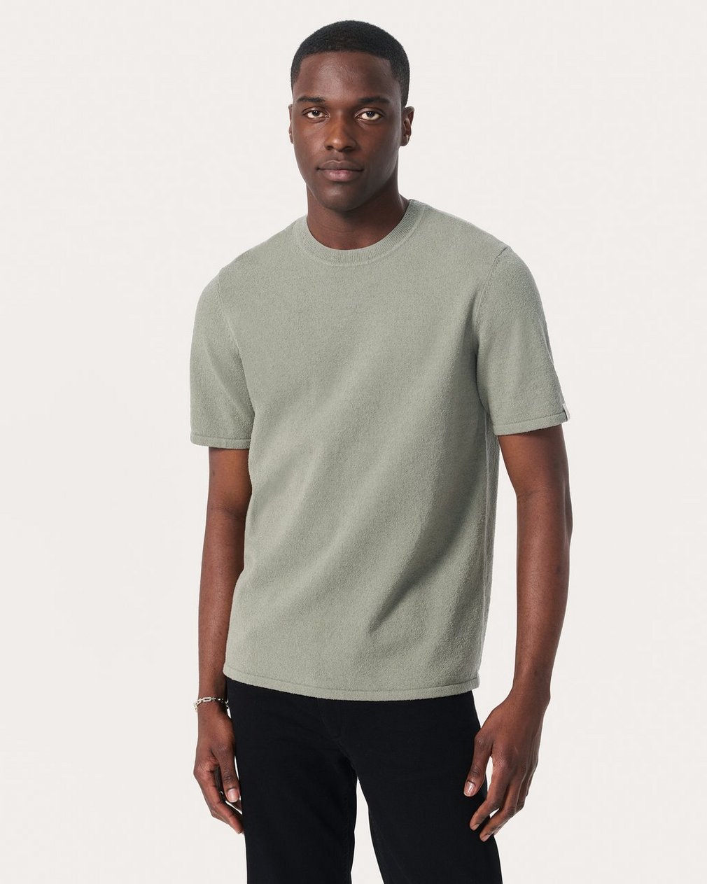 Zuma Knit Tee - Leaf Grey - Image 2