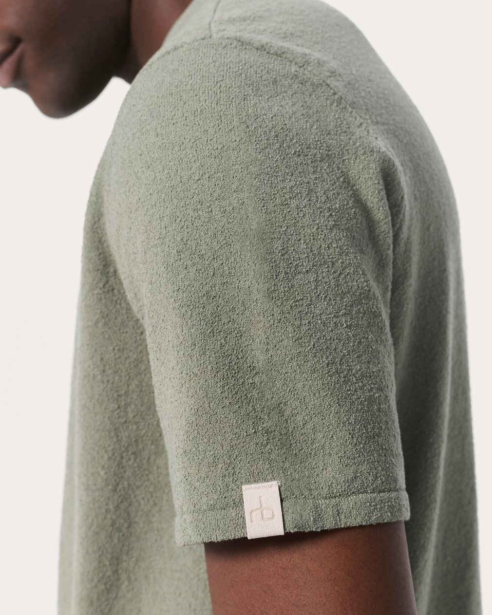 Zuma Knit Tee - Leaf Grey - Image 5