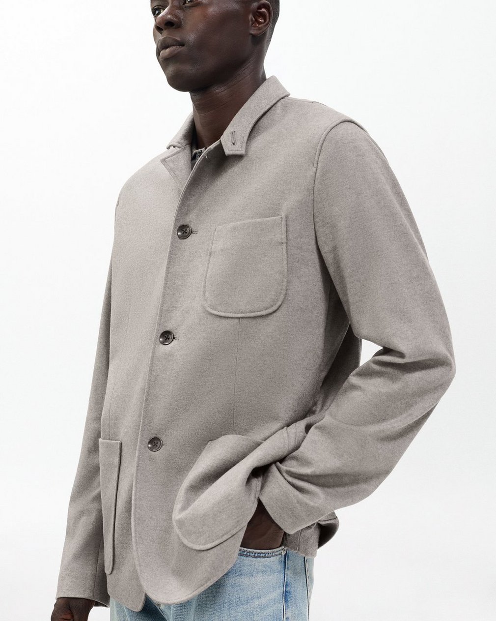Prospect Knit Blazer - Mink - Image 4