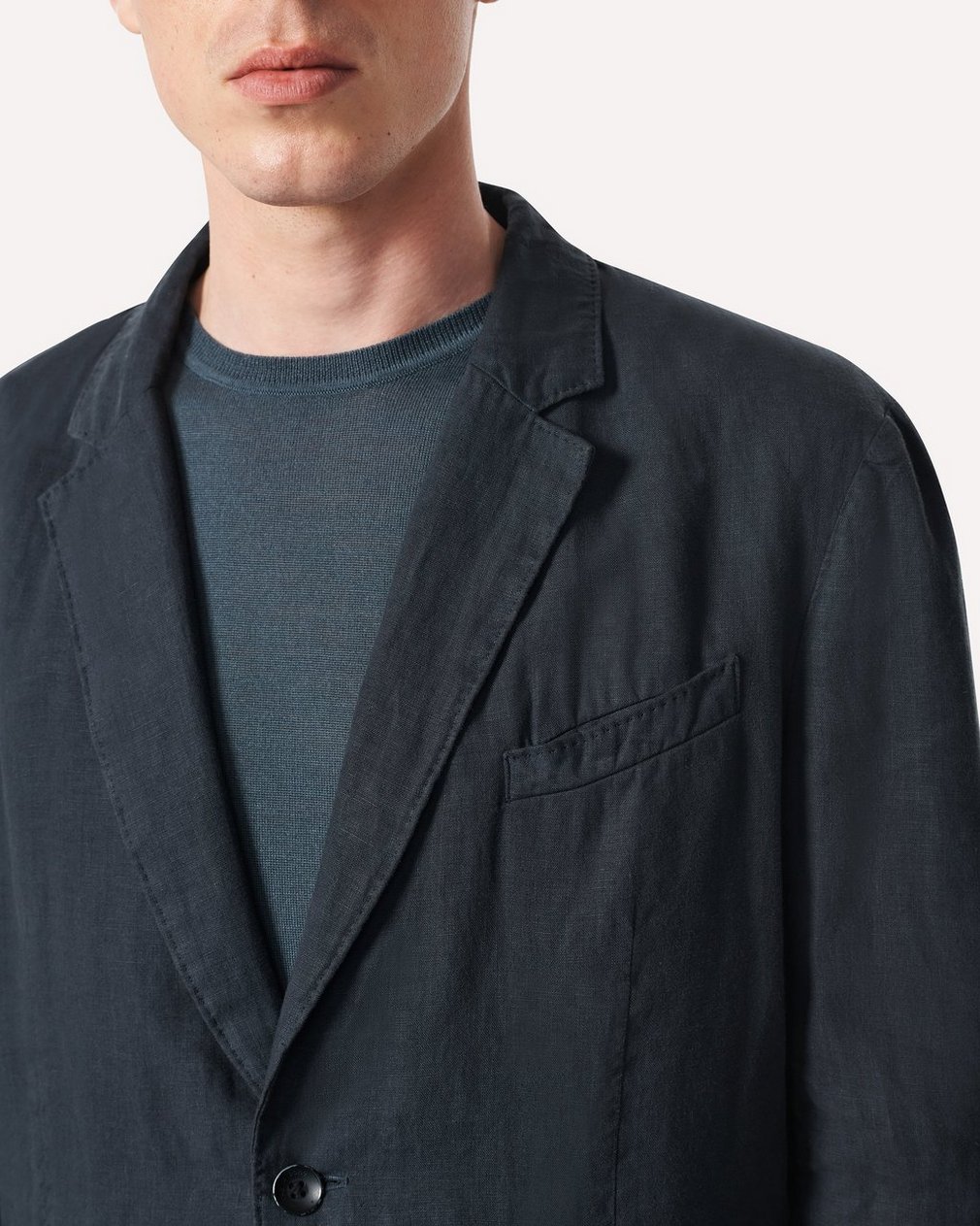 Butler Linen Blazer - Black - Image 4