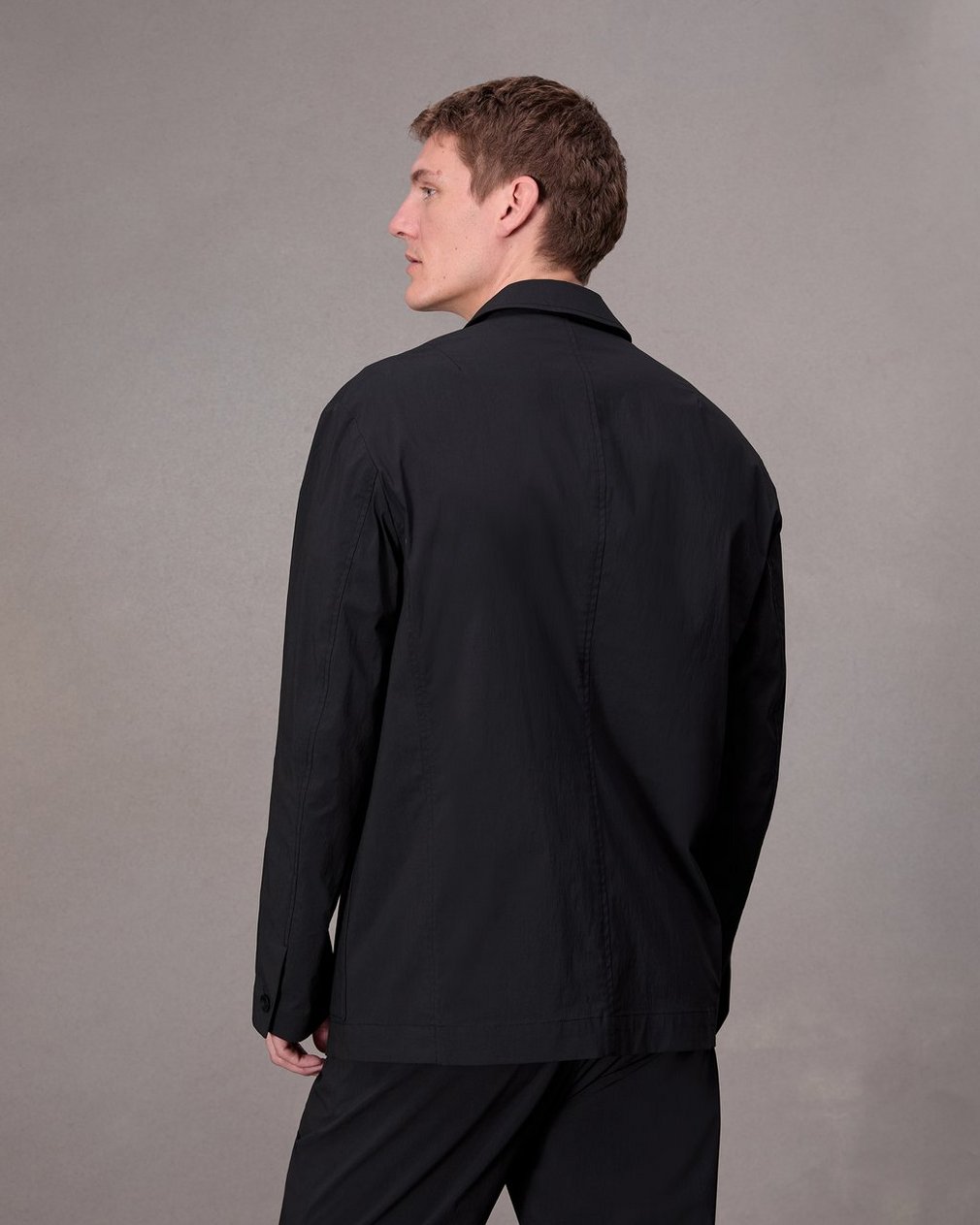 Gramercy Cotton Blazer - Black - Image 5