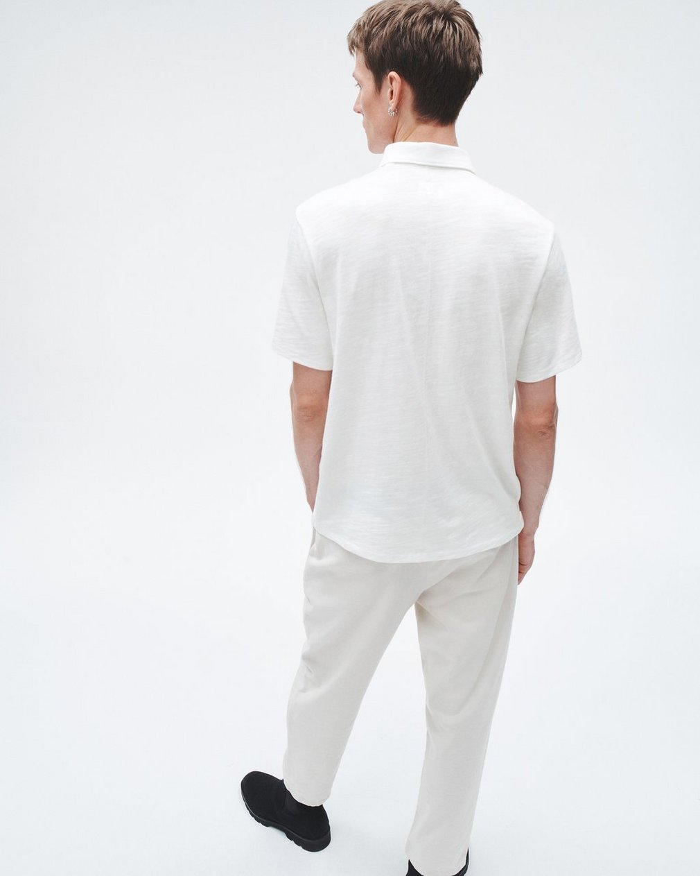 Classic Flame Polo Shirt - White - Image 4