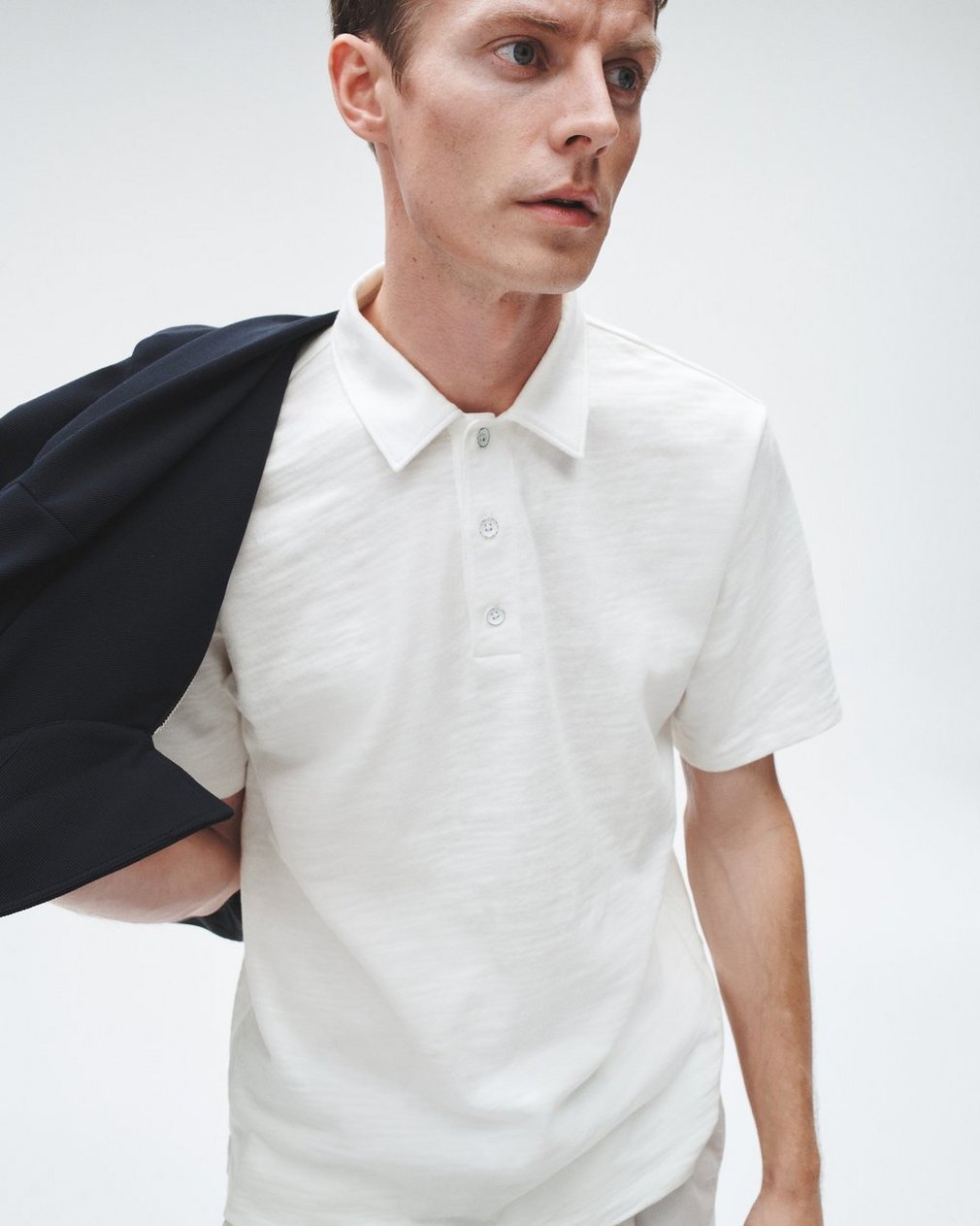 Classic Flame Polo Shirt - White - Image 5