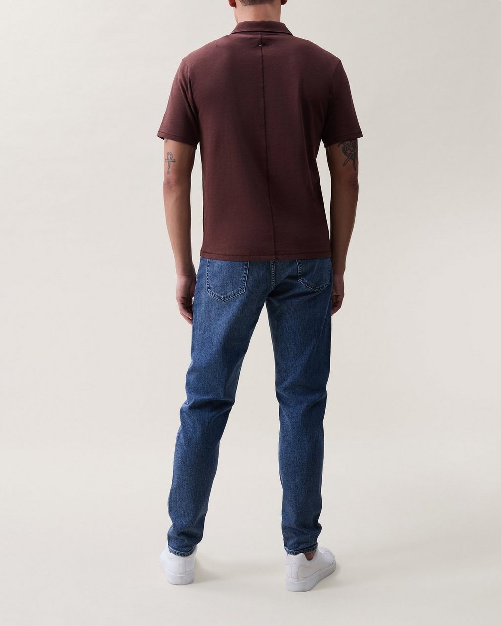 Classic Slub Cotton Polo - Espresso - Image 2