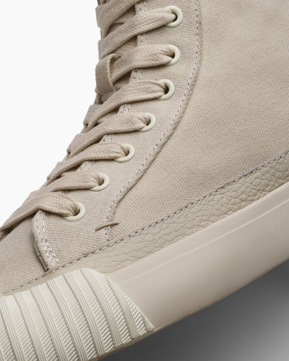 Jones High-Top Canvas Sneakers - Cloud Sand - Image 5