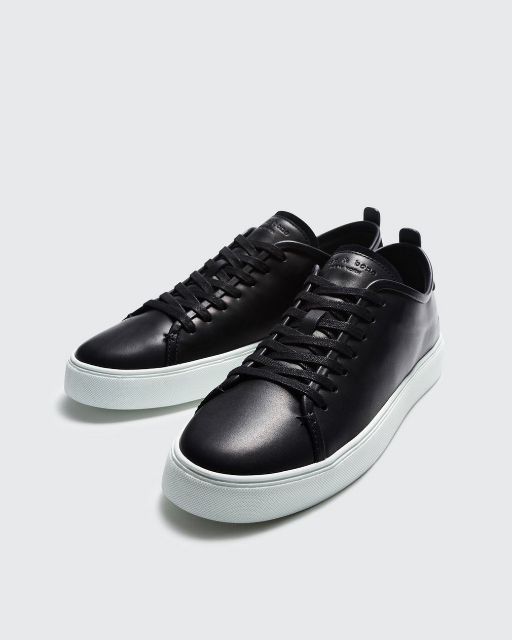Perry Leather Sneaker - Black - Image 2
