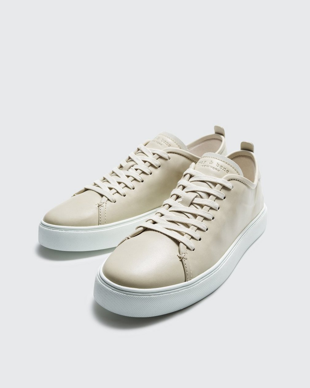 Perry Leather Sneaker - Bone White - Image 2