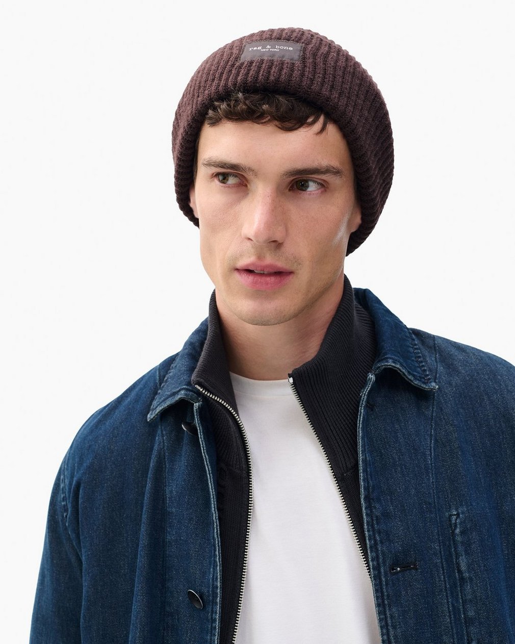 Blake Wool Beanie - Chocolate Brown - Image 3