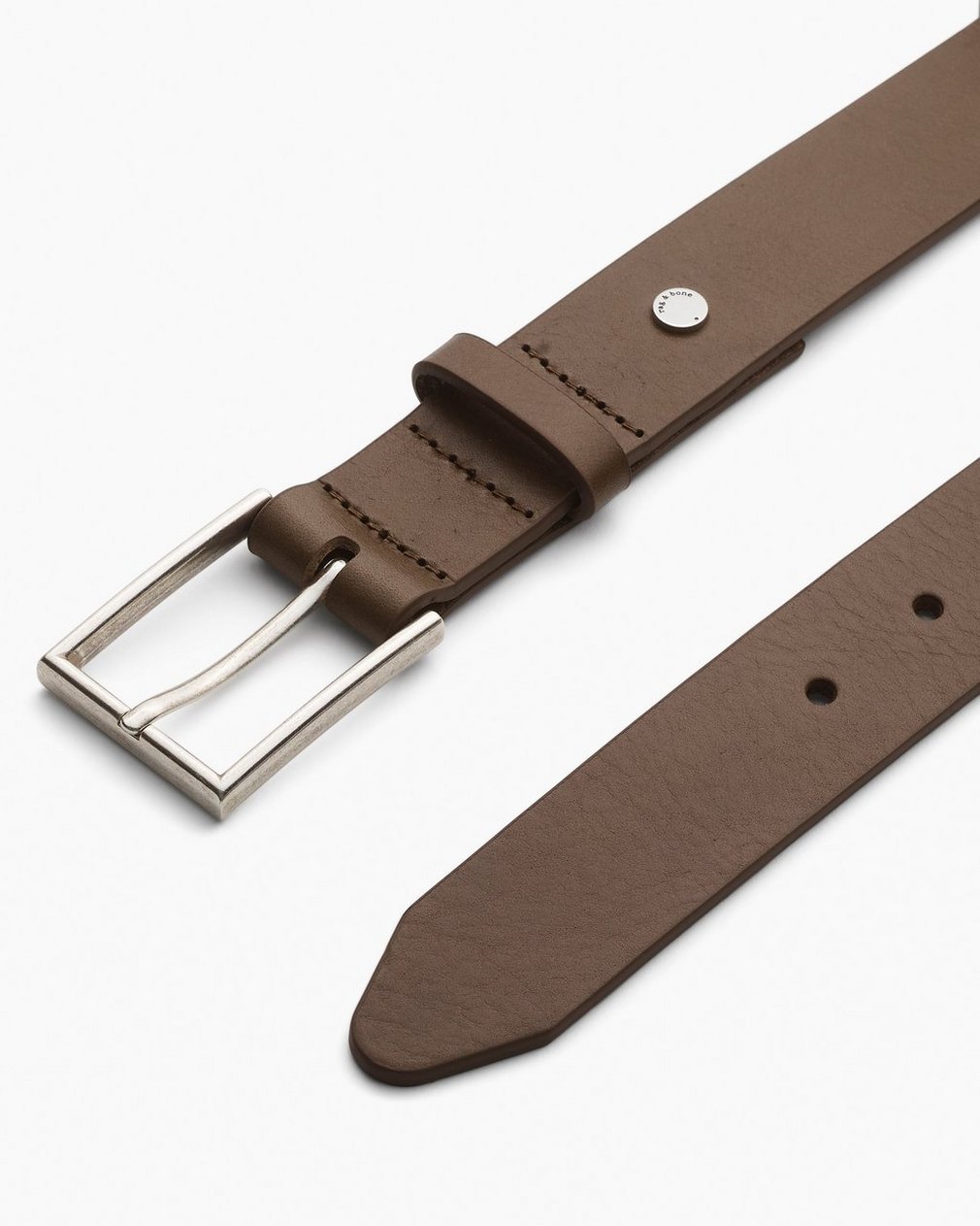Parker Leather Belt - Olive - Image 3
