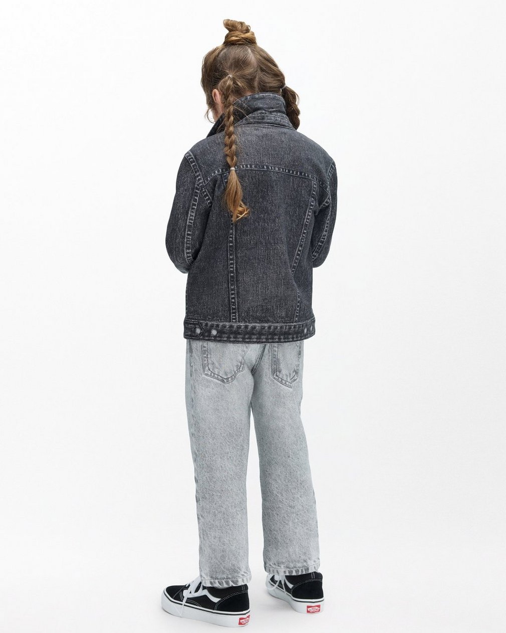 Mini Miramar Trucker Jacket - Faded Black - Image 2