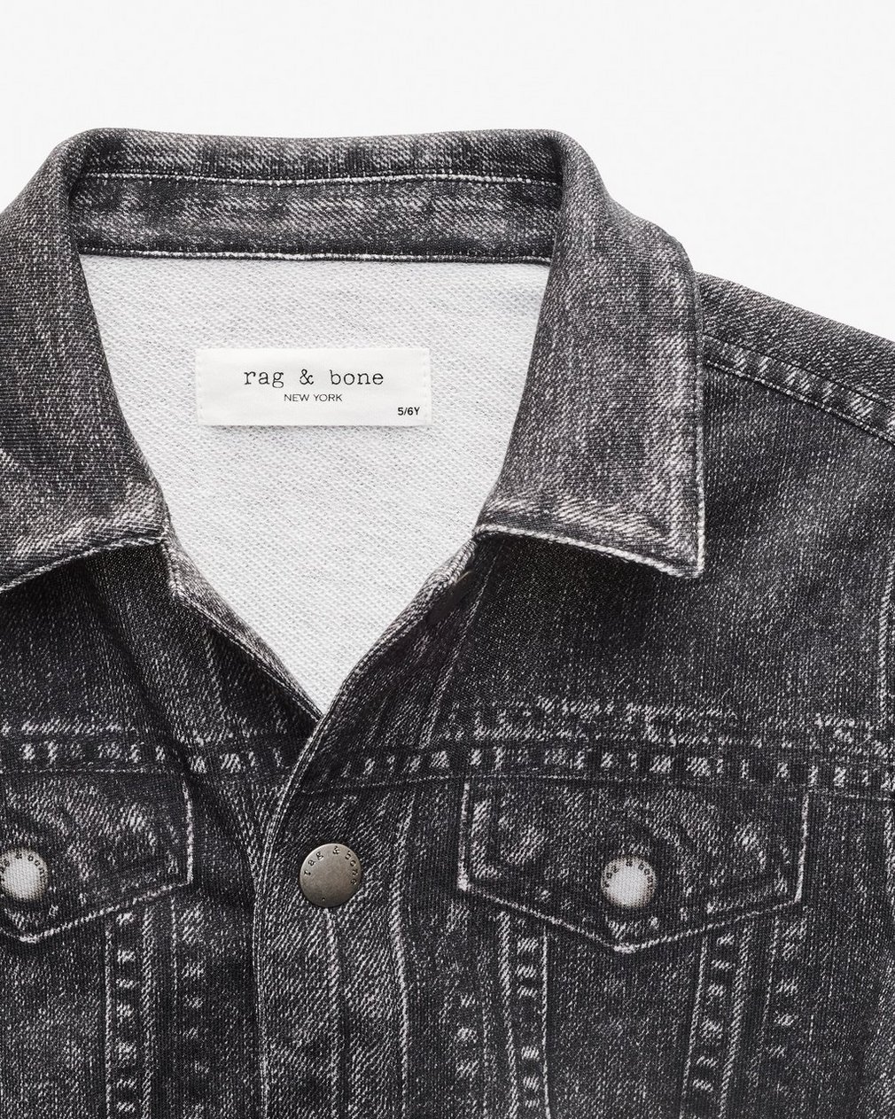 Mini Miramar Trucker Jacket - Faded Black - Image 4