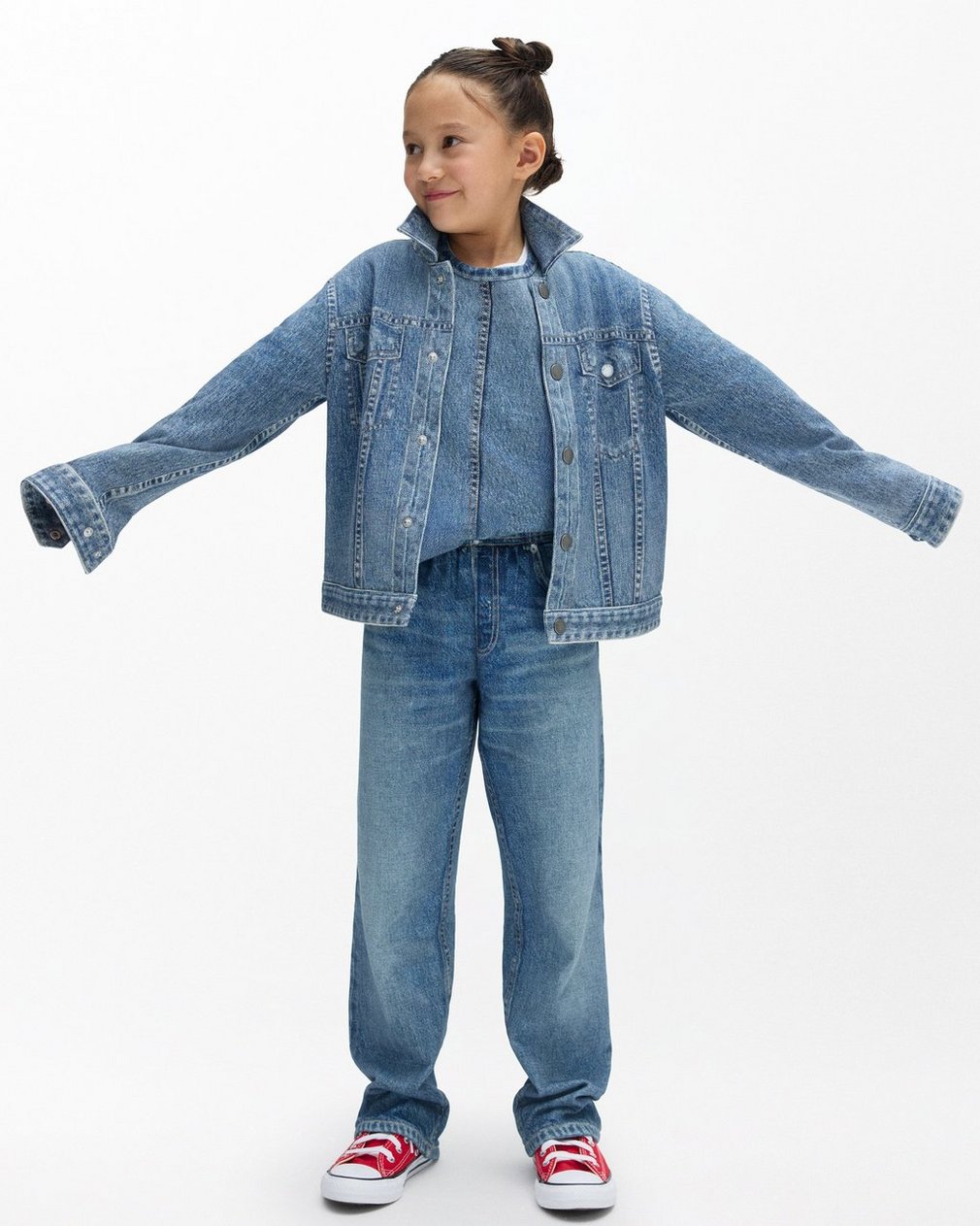 Mini Miramar Trucker Jacket - Scarlet