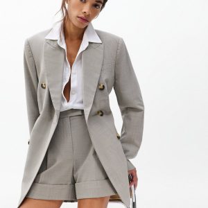Virginia Italian Stretch Wool Blazer Light Taupe