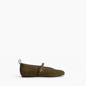 Spire Suede Mary Janes Olive Night Suede