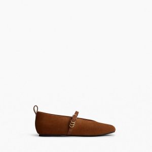 Spire Suede Mary Janes Umber Suede