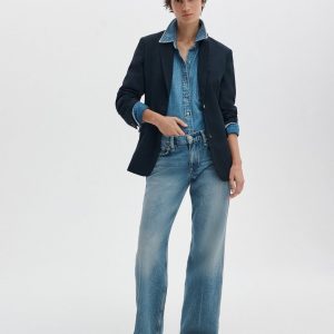 Saige Relaxed Straight Jeans Rosland
