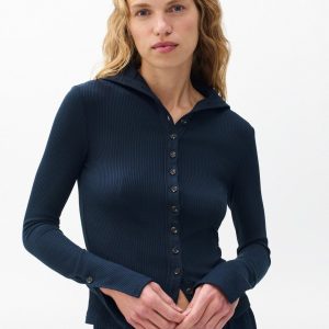 The Knit Ribbed Buttoned Cardigan Salute