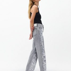 Shea Relaxed Straight Jeans ST Shirtle Sequin