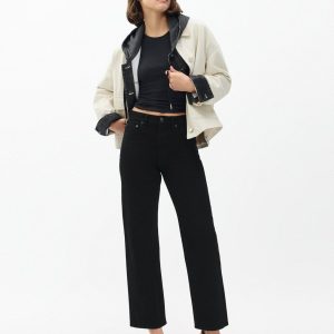 Shea Ankle Relaxed Straight Jeans Black