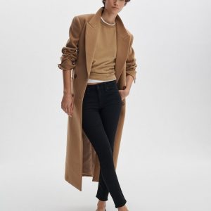Cate Ankle Skinny Black: Mid-Rise High Stretch Jean