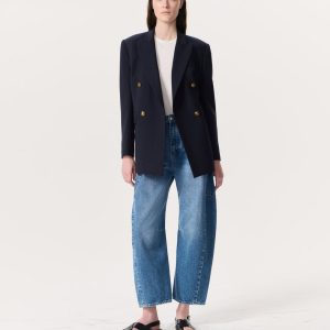 Charlie Ankle-Length Barrel Jeans Accord