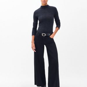 Aiden Wide-Leg Jeans Black