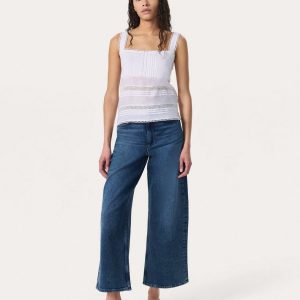 Andi Ankle Wide-Leg Jeans Adeline
