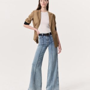 Skylar Wide-Leg Flare Jeans Clementine