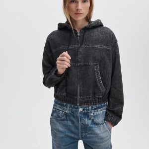 Miramar Davina Hoodie Washed Black