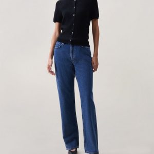 Michal Short-Sleeve Cardigan Black