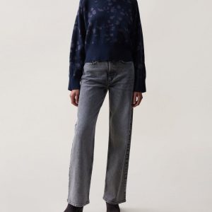 Lysa Jacquard Cropped Sweater Salute Leopard