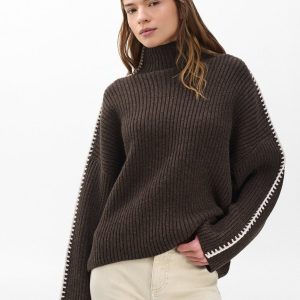 Ingrid Wool Turtleneck Brown