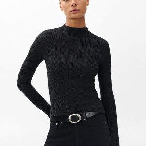 Francesca Merino Wool Turtleneck Charcoal