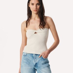 River Twist Tube Top Turtledove