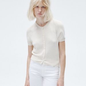 Dina Cotton Cardigan Ivory